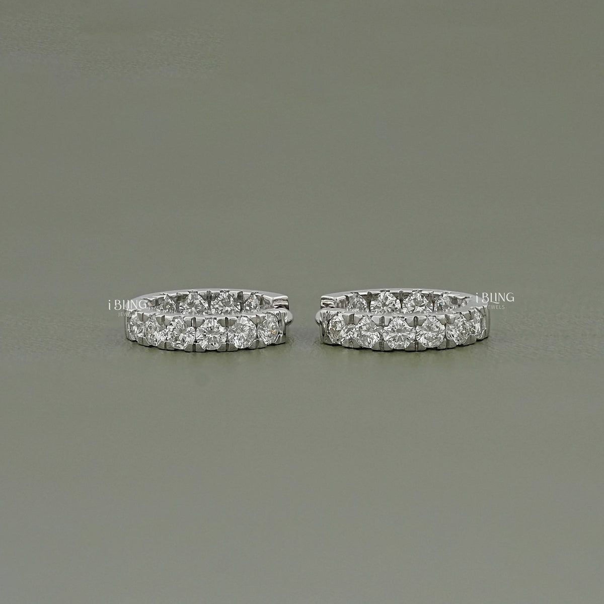 Round Lab Grown Diamond In-Out Hoop Earrings