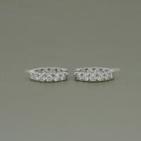 Round Lab Grown Diamond In-Out Hoop Earrings