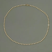 Round Lab Grown Diamond Tennis Necklace