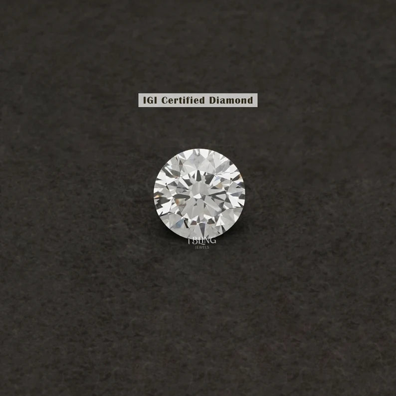 IGI Certified Lab Grown Round Cut Loose Diamond