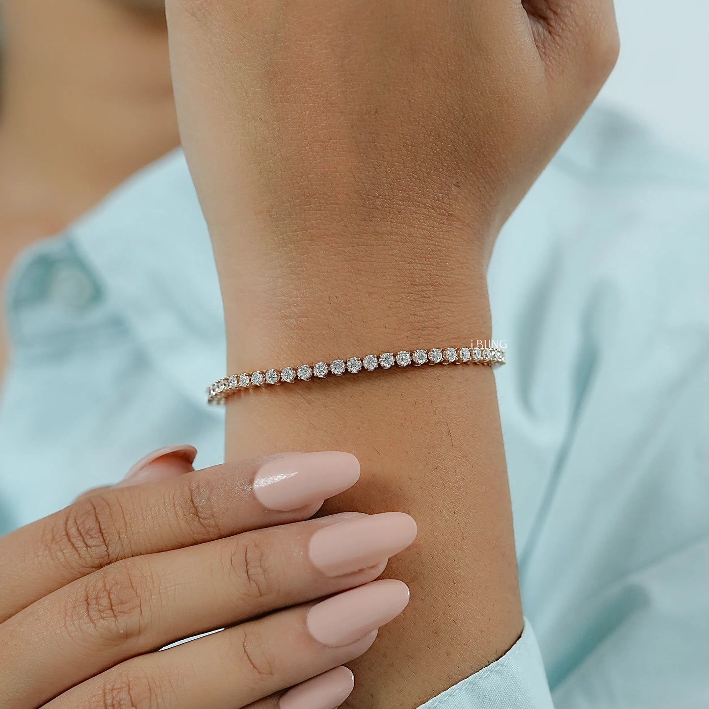 2.30 MM Round Lab Diamond Tennis Bracelet