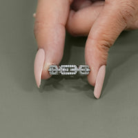 Round Cut Lab Diamond Chain Link Ring