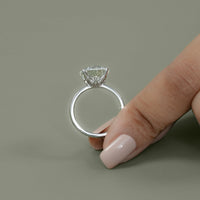 Round Lab Grown Diamond Solitaire Engagement Ring