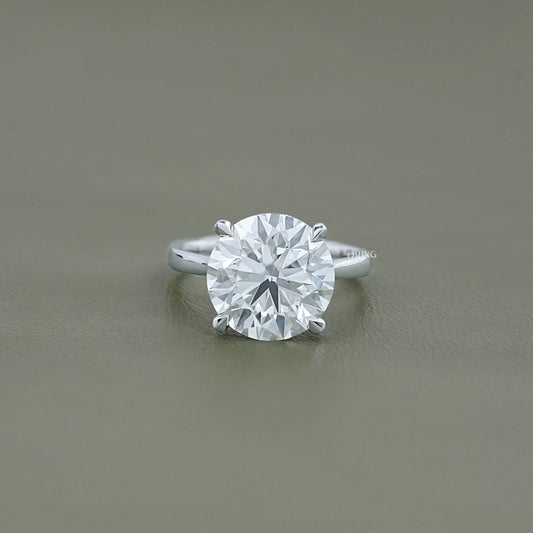 Round Cut Lab Grown Diamond Solitaire Ring Solitaire Ring
