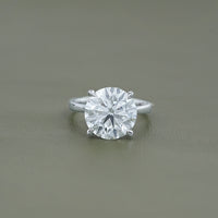 Round Cut Lab Grown Diamond Solitaire Ring