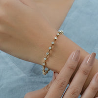 Round Cut Lab Grown Diamond Tennis Bracelet