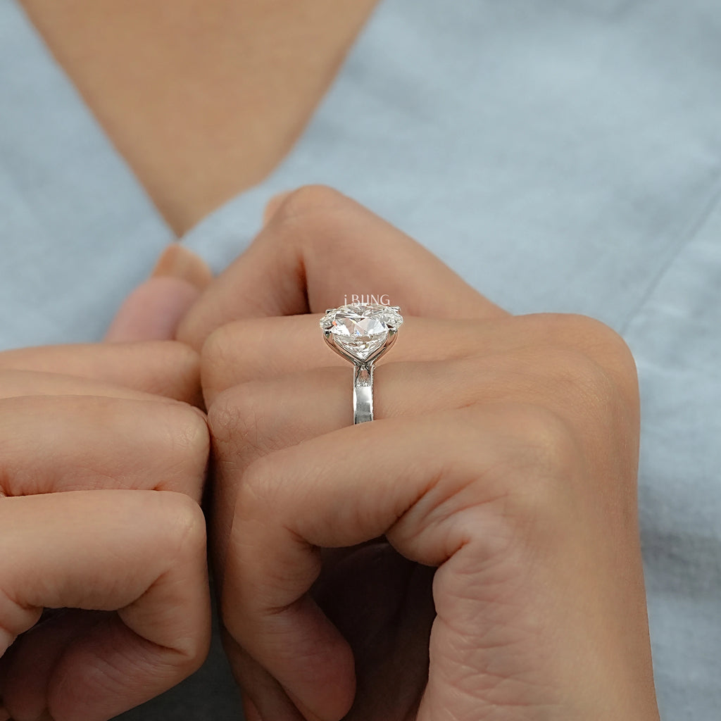 Round Cut Euro Shank Channel Set Diamond Ring