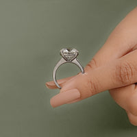 Round And Tapered Baguette Lab Diamond Ring