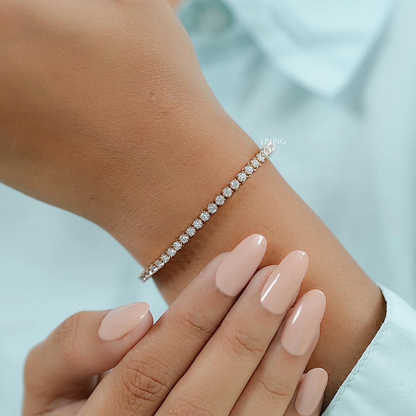2.30 MM Round Lab Diamond Tennis Bracelet