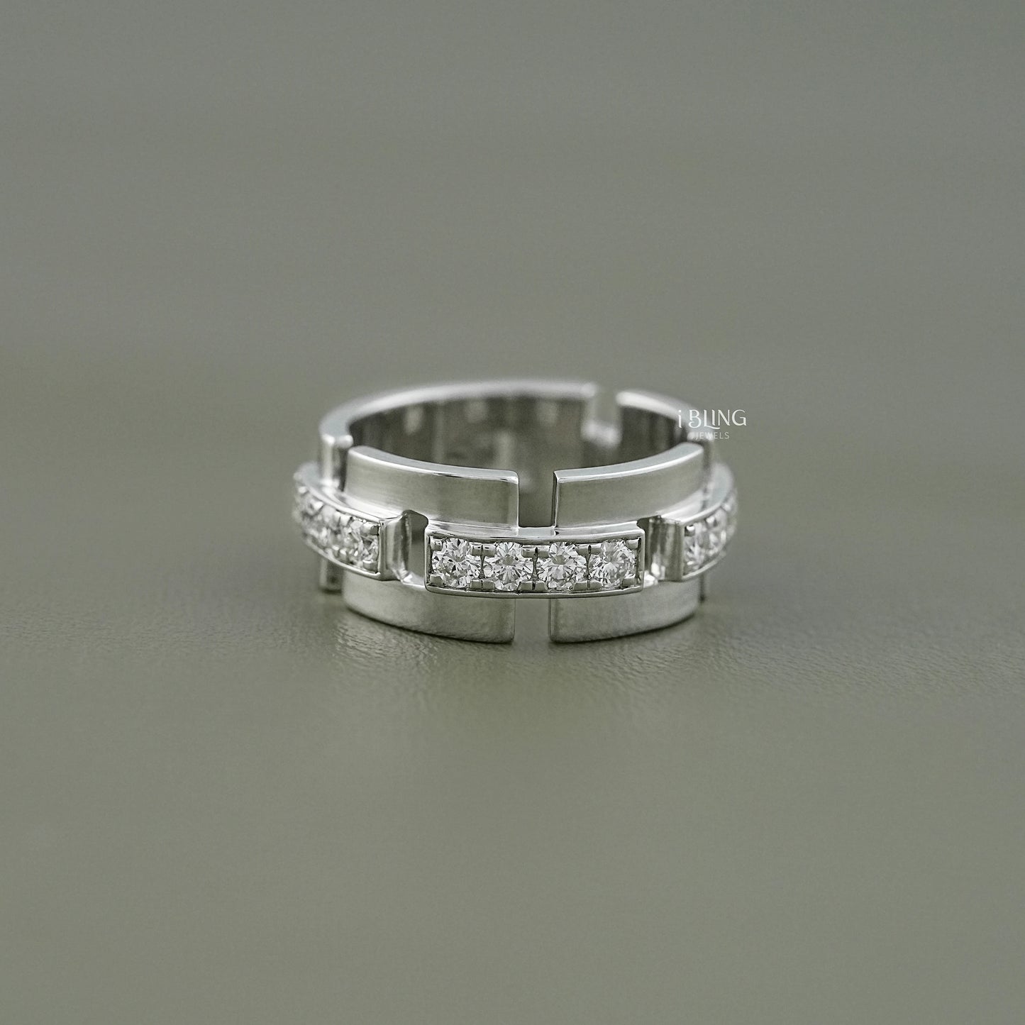 Round Cut Lab Grown Diamond Wedding Band Band