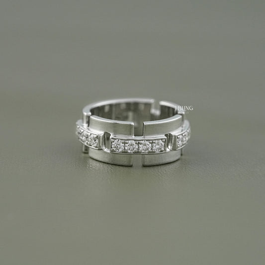 Round Cut Lab Grown Diamond Wedding Band Band