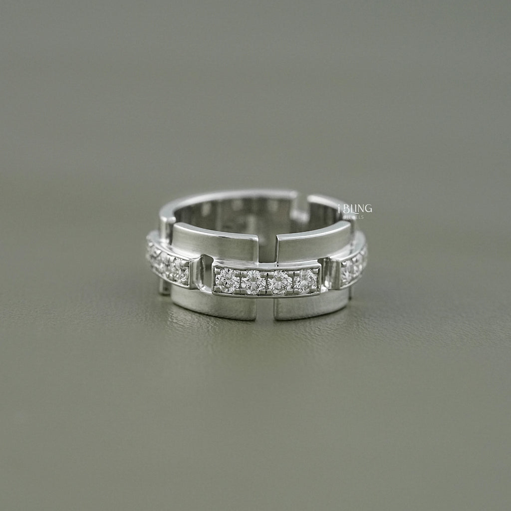 Round Cut Lab Grown Diamond Wedding Band