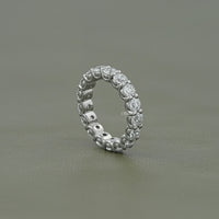 Round Lab Grown Diamond Eternity Wedding Band