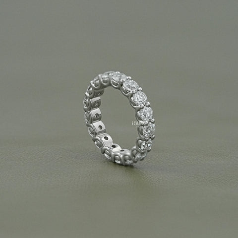 Round Lab Grown Diamond Eternity Wedding Band