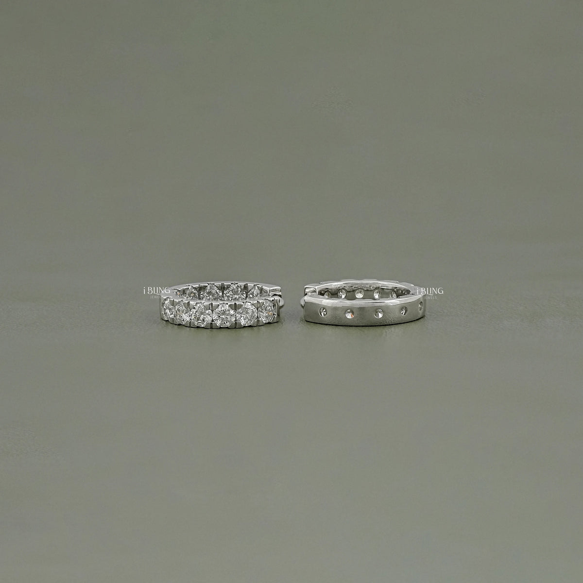 Round Lab Grown Diamond In-Out Hoop Earrings