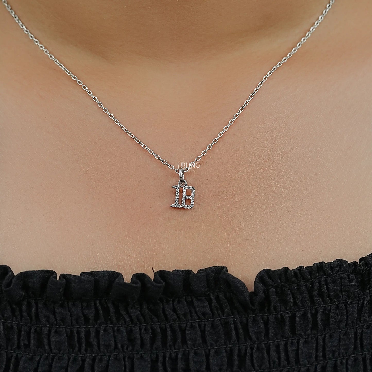 Round Cut Lab Grown Diamond Charm Pendant Pendants