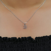 Round Cut Lab Grown Diamond Charm Pendant