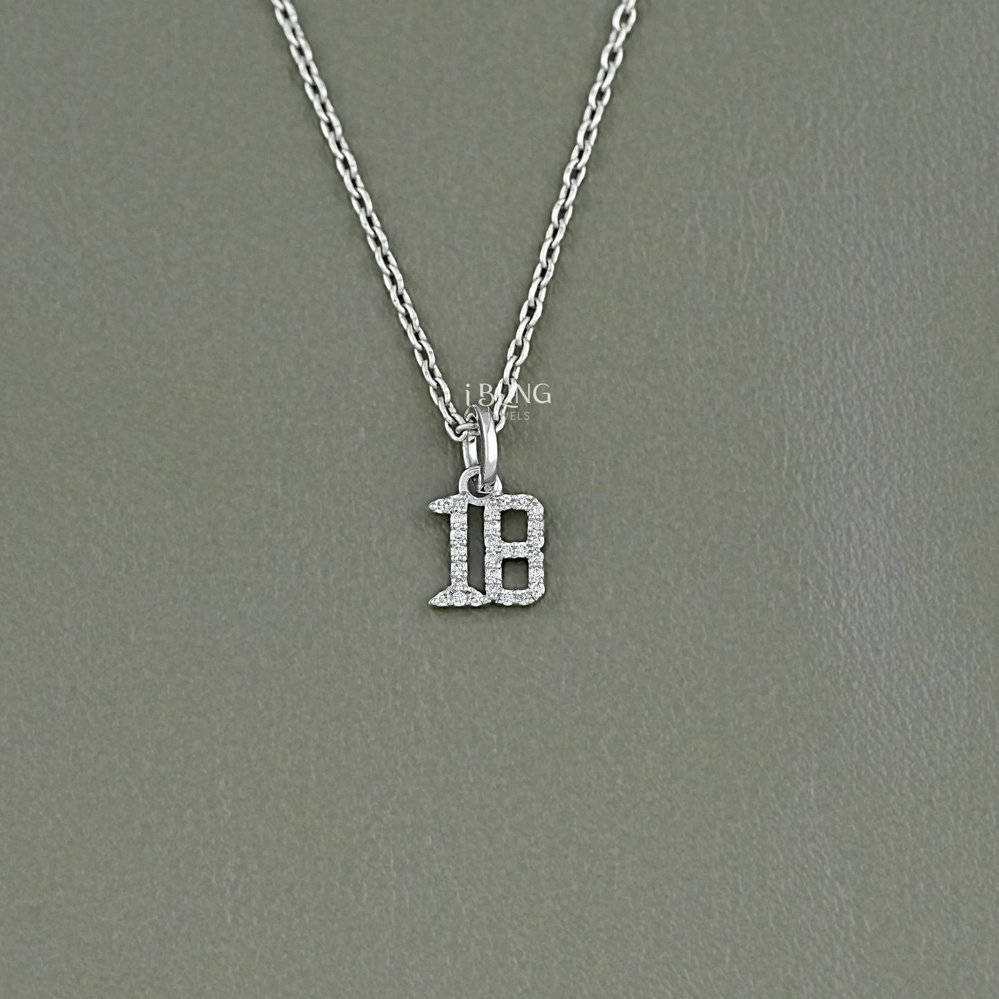 Round Cut Lab Grown Diamond Charm Pendant Pendants