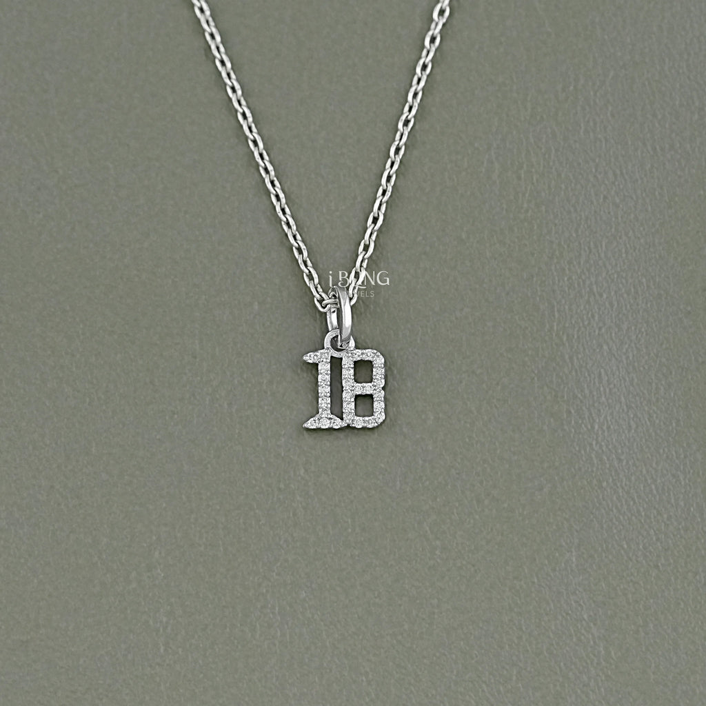 Round Cut Lab Grown Diamond Charm Pendant