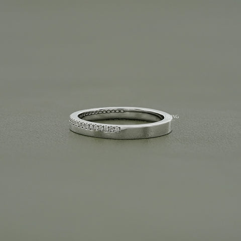 Round Cut Lab Diamond Pave Set Men's Band