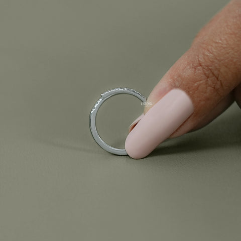 Round Lab Diamond Open Wrap Bypass Ring