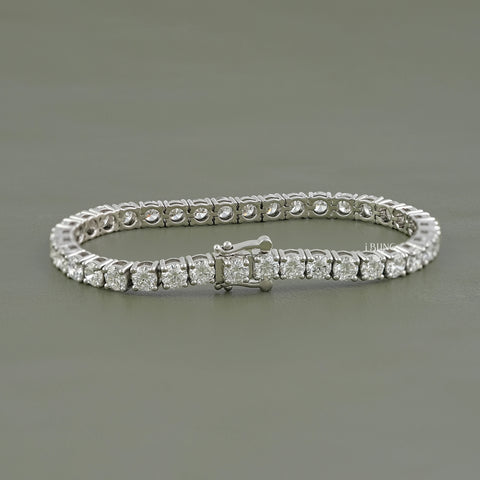 Round Cut Lab Diamond Tennis Bracelet