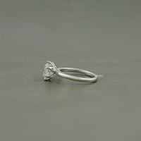 Round Cut Lab Diamond Solitaire Engagement Ring