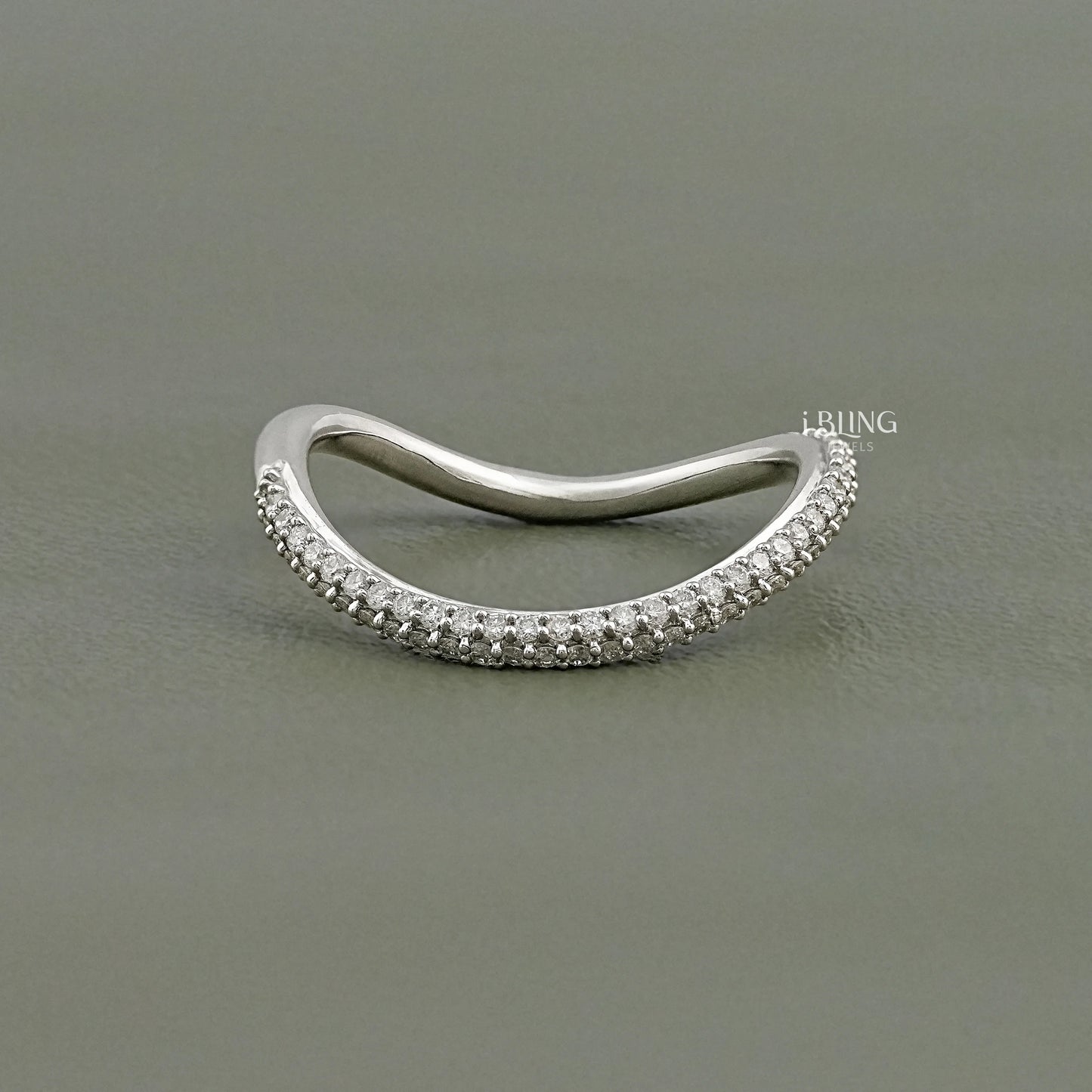 Round Lab Grown Diamond Pave Set Anniversary Band Band