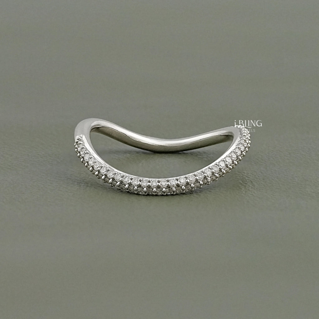 Round Lab Grown Diamond Pave Set Anniversary Band
