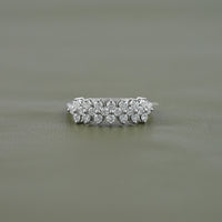 Round Lab Diamond Cluster Band