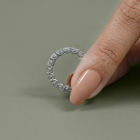 Round Lab Grown Diamond Eternity Wedding Band