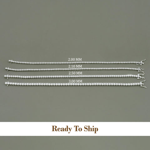 Round Moissanite Tennis Bracelet