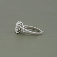 Round And Tapered Baguette Lab Diamond Ring