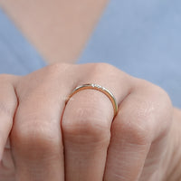 Round Cut Lab Diamond Distance Band