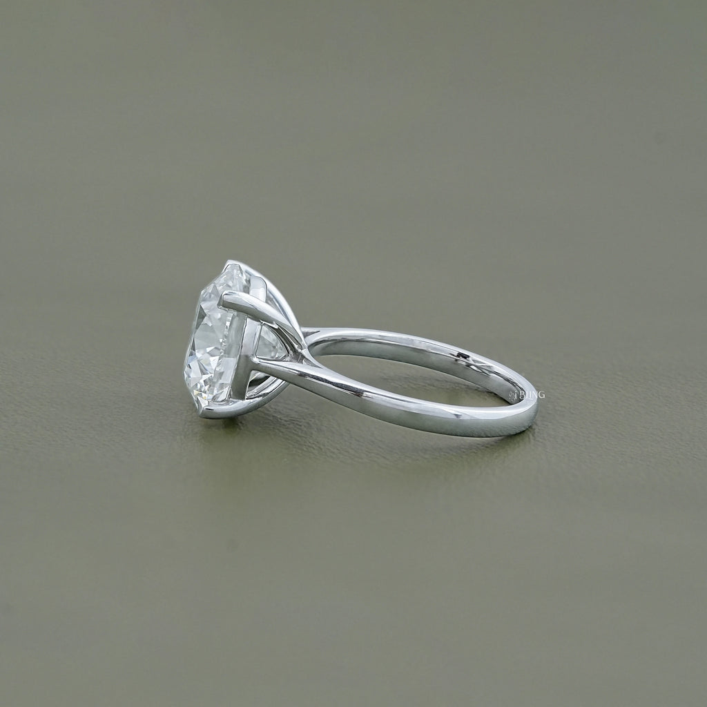 Round Cut Lab Grown Diamond Solitaire Ring
