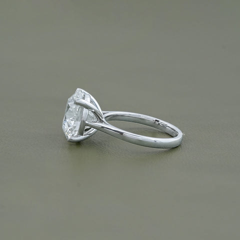 Round Cut Lab Grown Diamond Solitaire Ring