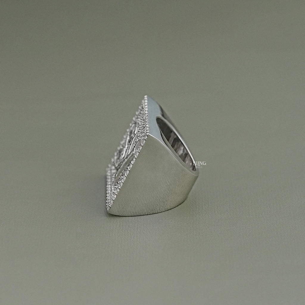 Baguette Cut Lab Grown Diamond Men's Band