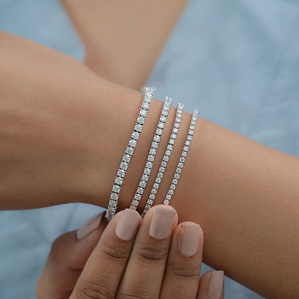 Round Moissanite Tennis Bracelet