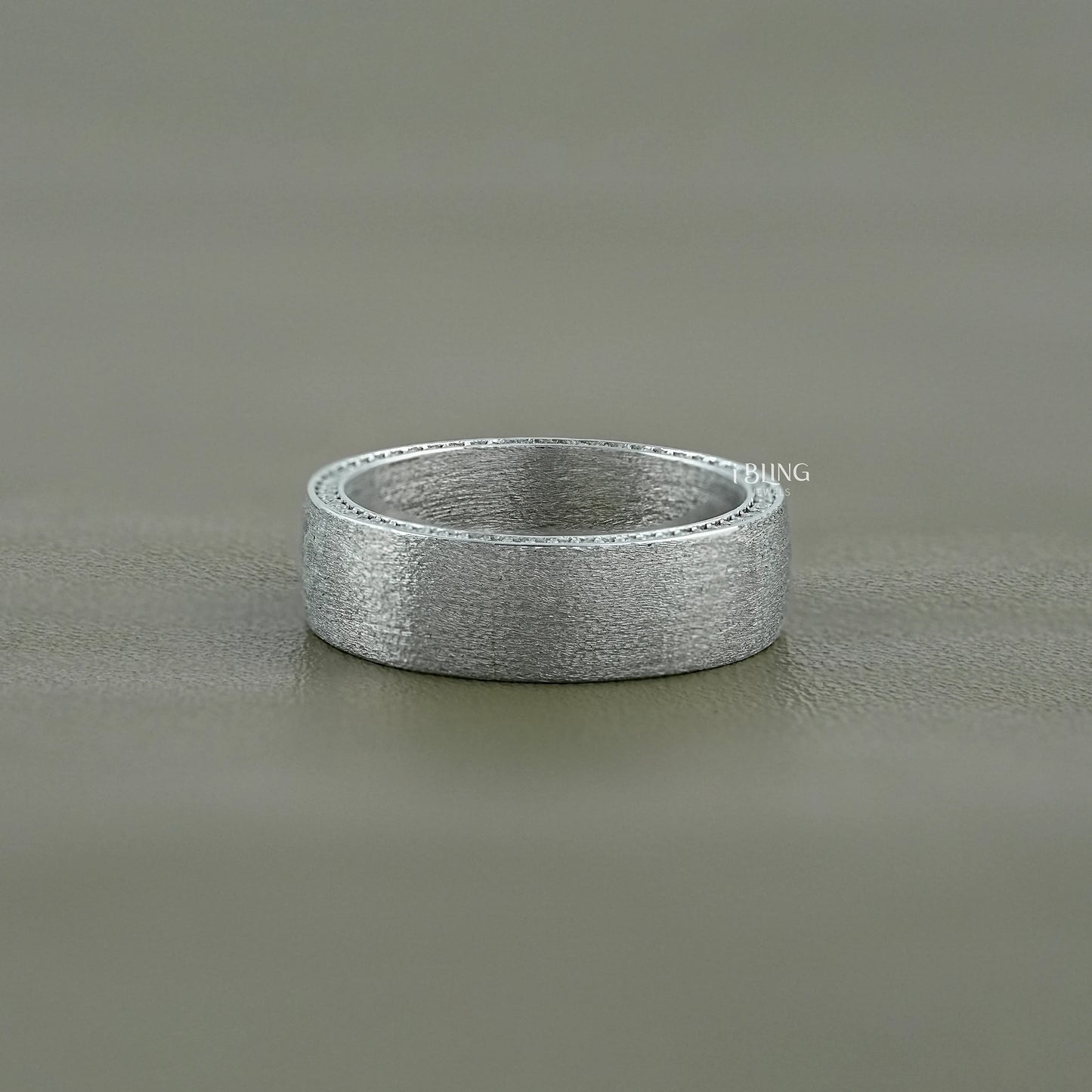 Round Cut Lab Grown Diamond Men's Wedding Band Men's Band