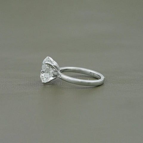 Round Lab Grown Diamond Solitaire Engagement Ring