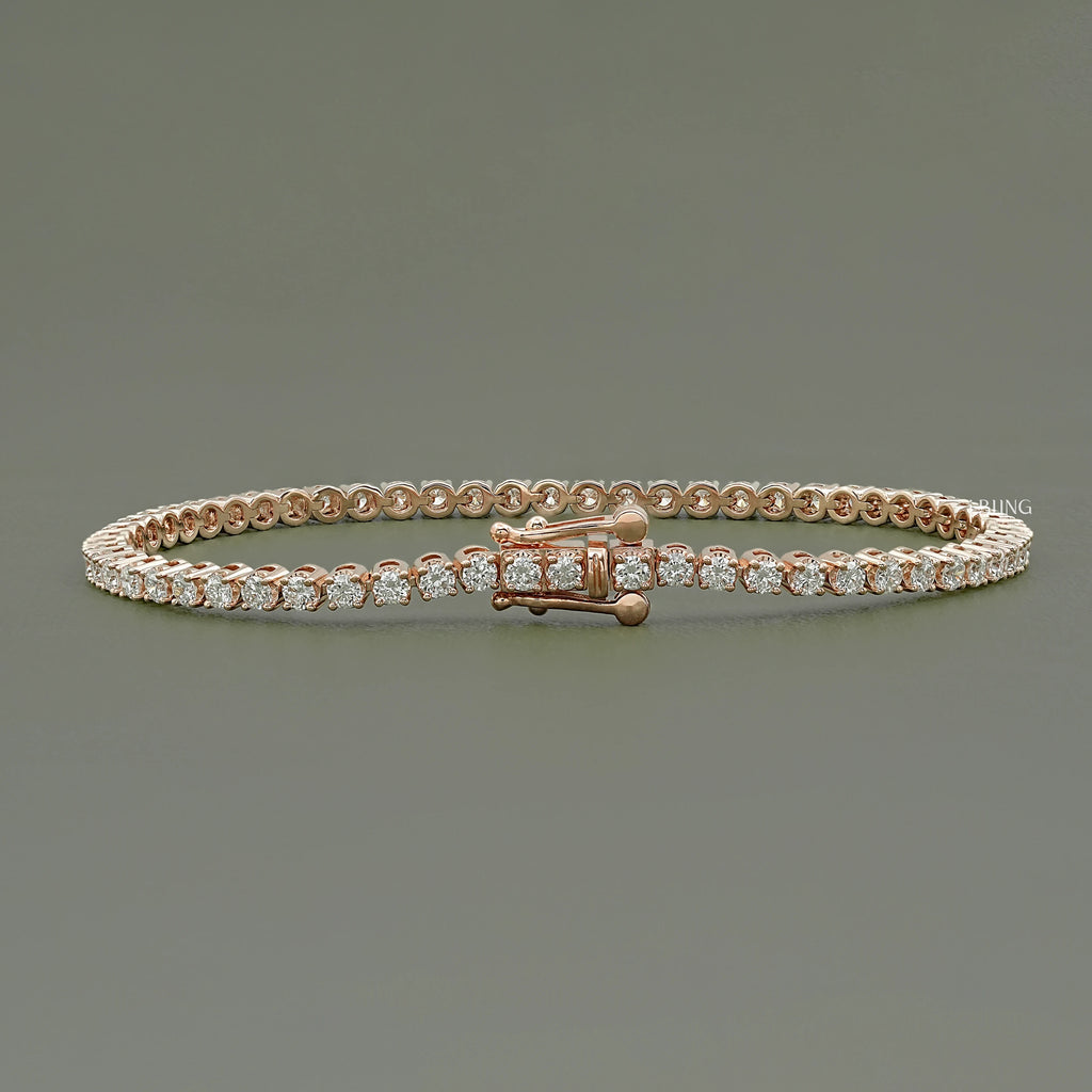 2.30 MM Round Lab Diamond Tennis Bracelet