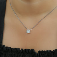Round Cut Lab Grown Diamond Solitaire Necklace