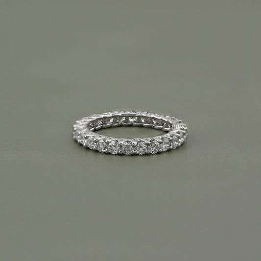 Round Lab Grown Diamond Stackable Wedding Band Full Eternity
