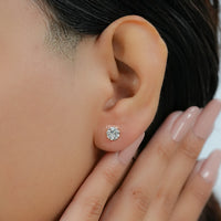 Round Cut Lab Diamond Stud Earrings