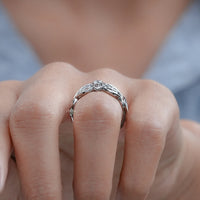 Round Cut Lab Grown Diamond Vintage Engagement Ring
