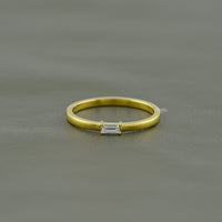 Baguette Cut Lab Grown Diamond Wedding Band