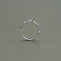 Round Tinny Diamond Full Eternity Wedding Band