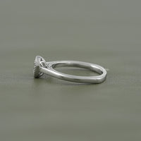 Old Mine Cushion Lab Diamond Solitaire Milgrain Bezel Ring