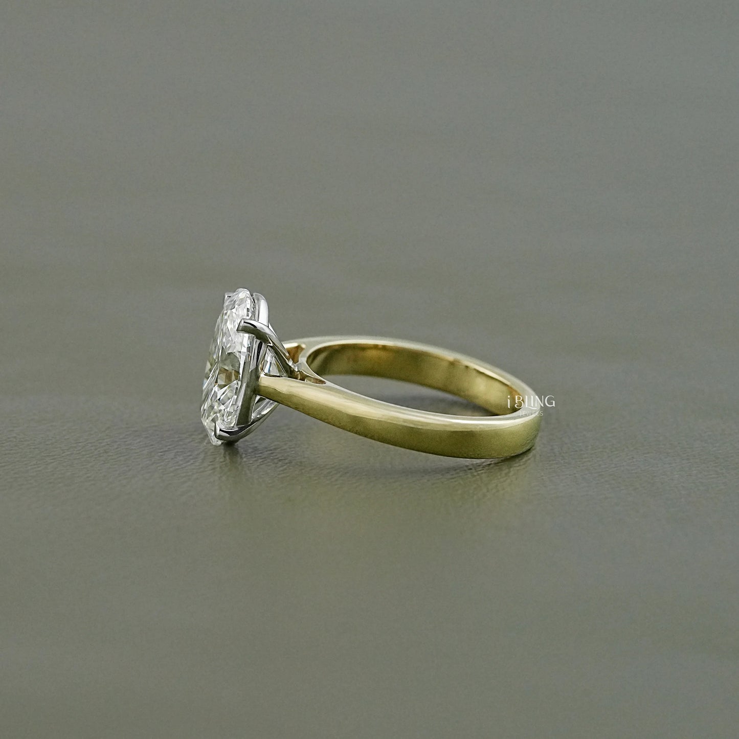 Oval Cut Lab Grown Diamond Solitaire Engagement Ring Solitaire Ring