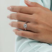 Round Cut Lab Grown Diamond Split Shank Solitaire Ring